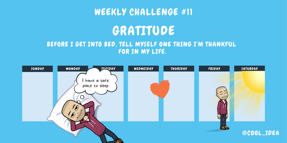 Weekly challenge #11 - Practicing gratitude